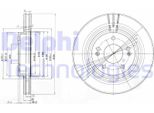 2X Disco Freno Delphi BG3860 Per Hyundai Santa FÉ Ii (Cm) Santa FÉ I (Sm) 294Mm