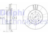 2X Disco Freno Delphi BG2567 Per Nissan Almera Ii Hatchback (N16) Primera (P11)