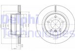 2X Disco Freno Delphi BG4293C Per Bmw 1 Coupé (E82) 1 Cabrio (E88) 76 1Mm 300Mm