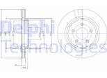 2X Disco Freno Delphi BG4240C Per Volvo V70 Iii (135) V60 (155 157) 40 8Mm