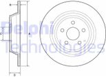 2X Disco Freno Delphi BG4782C Per Ford Kuga Mk2 (DM2) S-Max (Cj) Galaxy (Ck)