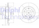2X Disco Freno Delphi BG3394 Per MERCEDES-BENZ Classe A (W168) 40 5Mm