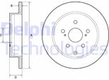 2X Disco Freno Delphi BG4757C Per Toyota Prius Plus (ZVW4_) Prius Plus (ZVW4)