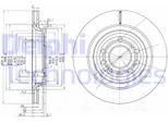 2X Disco Freno Delphi BG3886C Per Opel Vectra C Caravan (Z02) Signum Cc (Z03)