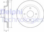 2X Disco Freno Delphi BG4954C Per Ford Fiesta Mk7 Hatchback 40Mm 253Mm