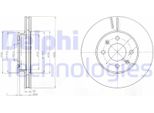 2X Disco Freno Delphi BG4096 Per Hyundai I20 (Pb Pbt) Per Kia Rio Ii (Jb)