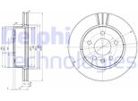 2X Disco Freno Delphi BG3296 Per MERCEDES-BENZ Vito Bus (638) 60Mm