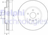 2X Disco Freno Delphi BG4783C Per Opel Astra K Sports Tourer (B16) 45 7Mm 300Mm