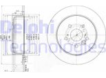 2X Disco Freno Delphi BG3691 Per Toyota Rav 4 Ii (CLA2_ XA2_ ZCA2_ ACA2_)