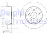 2X Disco Freno Delphi BG4160 Per Jeep Grand Cherokee Iv (Wk WK2) 66 3Mm 320Mm