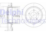 2X Disco Freno Delphi BG3073 Per Jeep Grand Cherokee I (Zj Zg) 59 5Mm 285Mm