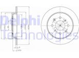 2X Disco Freno Delphi BG4334C Per Honda Jazz Iv (Gk) 33 3Mm 238Mm