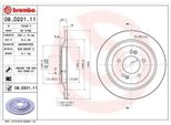 2X Disco Freno Brembo 08.D221.11 Per Hyundai Kona (Os) Per Kia Niro (De) 32Mm