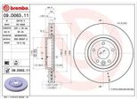 2X Disco Freno Brembo 09.D063.11 Per Jaguar Xe (X760) Xf (X260) 48Mm 325Mm