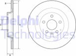 2X Disco Freno Delphi BG4966C Per Volvo XC40 (536) 37Mm 302Mm