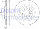 2X Disco Freno Delphi BG4961C Per Jeep Cherokee (Kl) 33Mm 320Mm
