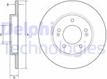 2X Disco Freno Delphi BG4949C Per Hyundai I30 Hatchback (Pde Pd Pden) 32Mm