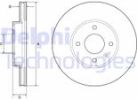 2X Disco Freno Delphi BG4951C Per Opel Karl (C16) Per Vauxhall Viva (C16) 41Mm