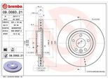 2X Disco Freno Brembo 09.D063.21 Per Land Rover Range Rover Velar (L560) 48Mm
