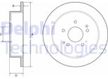 2X Disco Freno Delphi BG4940C Per Ssangyong Korando Suv (Ck) Tivoli Suv 58 1Mm