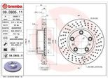 2X Brembo Disco Freno 09.D805.11 Per Porsche Boxster (981) Cayman (981) 69Mm