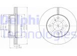 2X Disco Freno Delphi BG4271C Per Nissan Pixo (UA0) Per Suzuki Alto (Gf) 51 4Mm