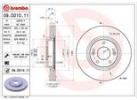 2X Disco Freno Brembo 09.D210.11 Per Hyundai I30 (Gd) Per Kia Cee'd (Jd) 47Mm