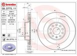 2X Disco Freno Brembo 09.D773.11 Per Tesla Model S (5YJS) Model X (5YJX) 60Mm