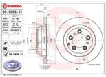 2X Disco Freno Brembo 09.C988.21 Per Porsche Cayenne (9YA) Cayenne Coupe (9YB)