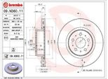 2X Disco Freno Brembo 09.N360.11 Per Tesla Model 3 (5YJ3) 68Mm 320Mm