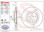 2X Disco Freno Brembo 09.8906.31 Per Chevrolet Camaro GMX511 50Mm 355Mm