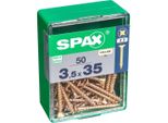Set Di 50 Viti In Acciaio A Testa Svasata Pozidriv Spax, Diam.3,5 Mm X L.35 Mm