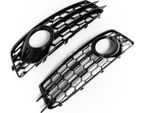 Set Griglia Paraurti A Nido D'ape Sinistra + Destra Per Audi A3 8P Facelift Dal 04/2008 -