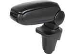 Bracciolo Centrale Clappable In Pelle Nera Per Fiat 500 Dal 2007-2017