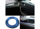 Rotolo Da 5 M Di Modanature Decorative Per Interni Di Auto In Blu Metallizzato