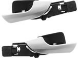 Maniglia Porta Interna Sinistra + Destra Anteriore Argento Per Alfa Romeo Giulietta 2010-