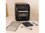 Alpina Airfryer Forno Xxxl - Friggitrice Ad Aria Calda 12L - Friggitrice Ad Aria Da 8 Persone - Forno Ad Aria Calda Con Display Digitale - Accessori Inclusi - Spiedo Rotante E Forchetta Per Scavare