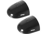 2X Coperchio Maniglia Porta Nero L=R Per Renault Megane Scenic Espace Laguna