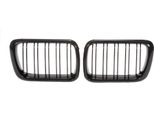 Griglia Radiatore Double Rip Nero Lucido Per Bmw Serie 3 E36 1996-1999