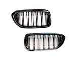 Griglia Radiatore Double Rip Nero Lucido Per Bmw Serie 5 G30 G31 Dal 2017-
