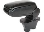 Bracciolo Centrale Clappable In Pelle Nera Per Peugeot 208 Dal 2012-