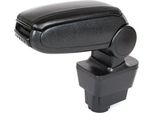 Bracciolo Centrale In Pelle Clappable Nero Per Fiat Punto 199 Dal 2005-