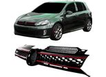 Griglia Del Radiatore Griglia Sportiva A Nido D'ape Nero Rosso Per Vw Golf 6 Vi Gti 08-12 (Solo Gti)