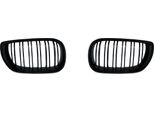 Griglia Radiatore Double Rip Nero Lucido Per Bmw Serie 3 E46 4 Porte 2001-2005