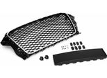 Griglia Radiatore Griglia Sportiva A Nido D'ape Cromo Nero Supporto Pdc Per Audi A3 8V 2012-2016
