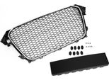 Griglia Radiatore Griglia Sportiva A Nido D'ape Cornice Cromata Nera Per Audi A4 8K B8 Dal 2013-
