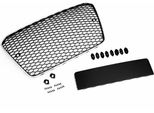 Griglia Radiatore Griglia Sportiva A Nido D'ape Cromo Nero Supporto Pdc Per Audi A5 8T 2012-2016