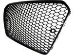 Griglia Radiatore Griglia Sportiva Griglia A Nido D'ape Nero Lucido Per Audi A5 8T / 8F
