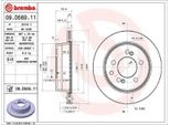 2X Brembo Disco Freno 09.D569.11 Per Ssangyong Rexton / Rexton Ii (Gab_) Kyron