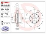 2X Disco Freno Brembo 09.C990.21 Per Ford Focus Mk4 Turnier (Hp) 51Mm 282Mm
